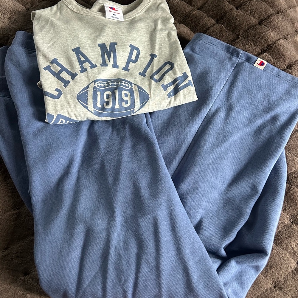 Champion Women’s Set - Blue and Gray